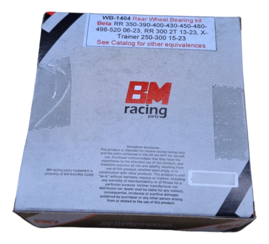 Kit Rodamientos De Rueda Tras Beta Rr/keller Mx 260