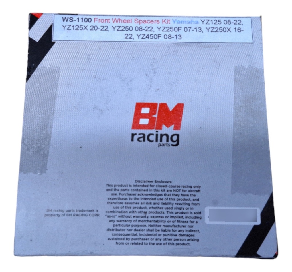 Bujes Separadores De Rueda Del Yamaha Yz125-250 08-22