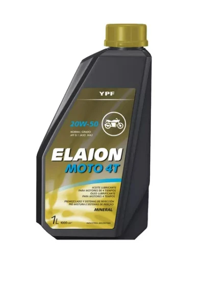 [LA.CM.10.73-96] Aceite de motor YPF Elaion 4T 20W50 mineral x 1L