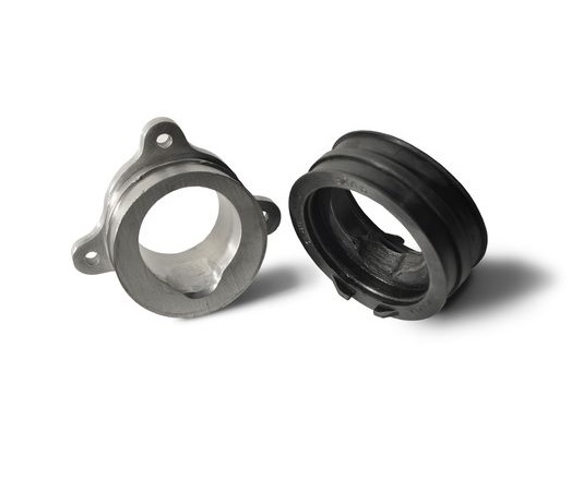 Brida Admision Swm Rs 500 Cuerpo Aluminio + Goma Boca Admision- BM Racing