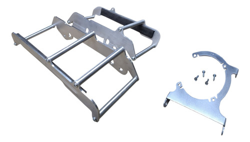 [CK25-26] Refuerzo de Radiador con soporte para electro ventilador SPAL, Kawasaki KLX 300R 2023-2025