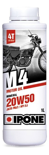 [800068] Aceite Motor Ipone M4 20W50 Mineral X 1L