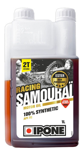 [800090] Aceite Mezcla 2T Ipone Samurai Racing Sintetico X 1L